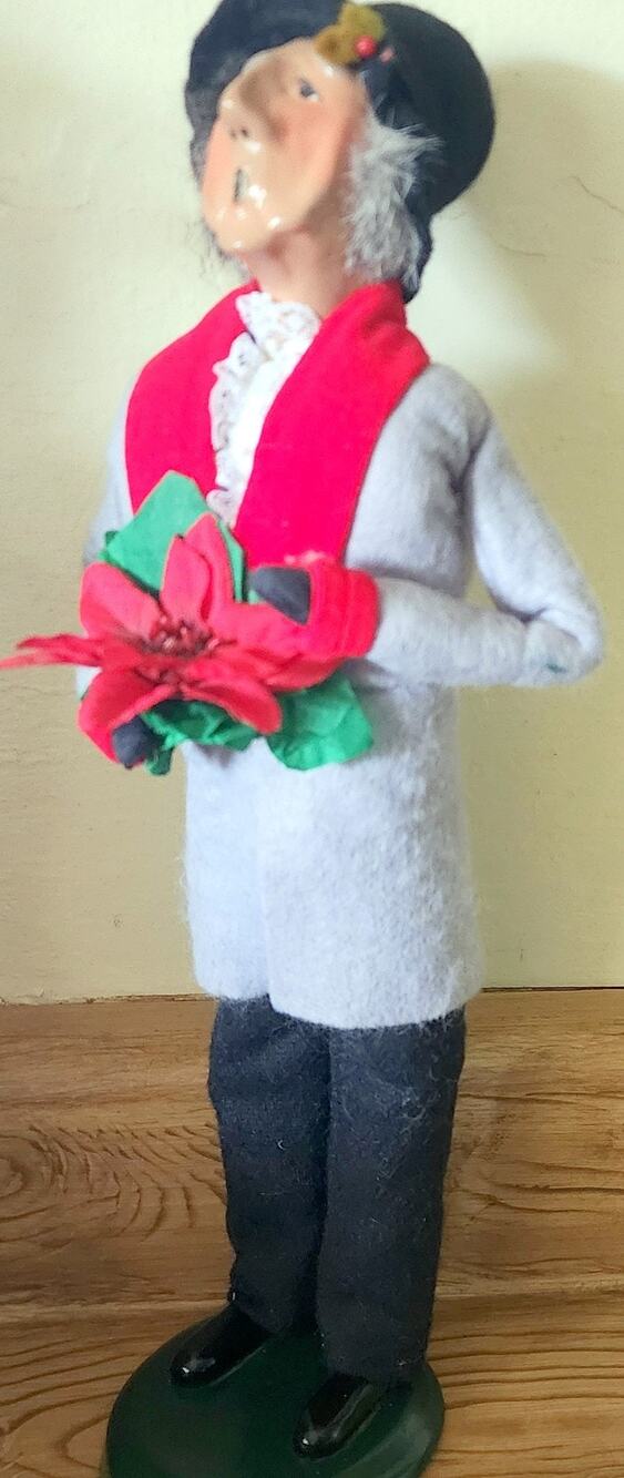 Byers' Choice Caroler Man Figurine 1998 Christmas Holiday Collectible USA